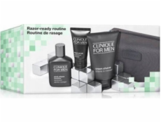 CLINIQUE_SET Razor-Ready Routine For Men krém na holení 125 ml + balzám po holení 75 ml + peeling na obličej 30 ml