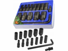 Sada nástrčných klíčů Rockforce Impact 1/2 15 ks.