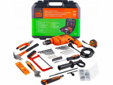 Isma vrtačka Set příklepové vrtačky 750W vrtáky kufr 95ks