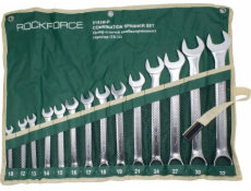 Rockforce Sada vidlicových klíčů 14 ks. (10-32 mm) na plátně