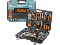 Sada nářadí Isma Sada nářadí 216 ks. 1/4 a 1/2 (6stranné)