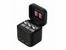 Tříkanálová nabíječka baterií pro GoPro Hero 13 Black Telesin (S0-BCG-10-TGP)