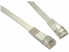 Solarix Patch kabel plochý CAT5E UTP LSOH 2m šedý non-snag-proof C5E-111GY-2MB