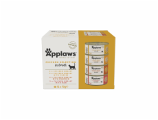 APPLAWS Chicken Selection in Broth - mokré krmivo pro kočky - 12x70g