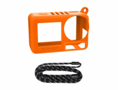 Silikonové pouzdro Sunnylife OA5-BHT885-C s řemínkem pro OSMO ACTION 5 PRO (oranžové)