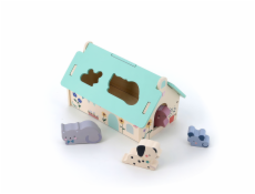 Vilac Dřevěná vkládačka Domeček pro zvířátka Sarah Betz