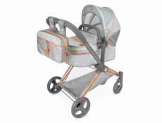 Dětský kočárek DeCuevas pro panenky 3 v 1 s batůžkem CITY X 2024 - 73 cm, skládací