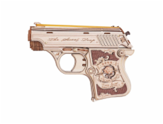 RoboTime 3D dřevěná skládačka Mini pistole Justice Guard