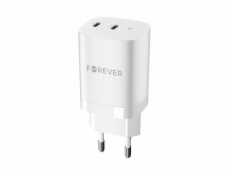 Rychlonabíječka do sítě Forever TC-05-35CC GaN PD 2x USB-C 35W bílá