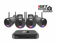 iGET HGNVK109104 - kamerový Wi-Fi set, 3K rozlišení, 10CH NVR + 4x kamera se zvukem, IR + LED,CZ app