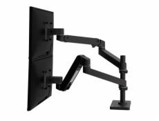 ERGOTRON LX Pro Dual Stacking Arm, stolní dvouramenný držák pro 2 monitry, černá