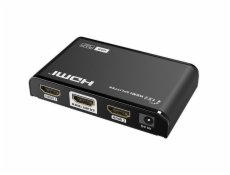 XtendLan HDMI distribucní rozbocovac, 1 vstup / 2 výstupy, 4k@60Hz