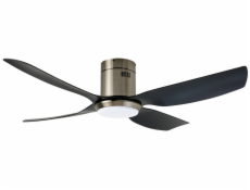 IMMAX NEO LITE PURE SMART LED stropní svítidlo s ventilátorem 24W, Wi-Fi, TUYA, černo-stříbrné