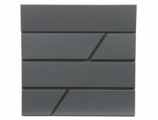 HAUSHALT Poštovní schránka Haushalt PW-612-6, šedá, 10,5 x 37,1 x 36,2 cm