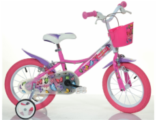 BIMBO_ BIKE Dětské kolo Bimbo Bike Butterfly, růžové, 14 