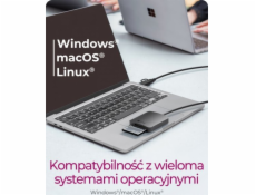 IcyBox Čtečka karet CF, TF, SD, microSD, Type-C+A, IB-CR302-CU3