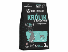 PAKA ZWIERZAKA Rabbit with salmon M - suché krmivo pro psy - 3kg