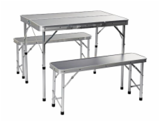 Kempingový nábytek skládací stůl + 2 lavice KO-CM4100110