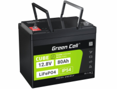 Green Cell Baterie CUBE LiFePO4 80Ah 12,8V 1024Wh lithium-železofosfátová baterie pro obytné vozy, čisticí zařízení, kempování