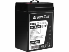 Green Cell CUBE AGM IP54 6V 4Ah VRLA Battery Gel deep cycle scooter mower boat barge mower tractor fishing boat