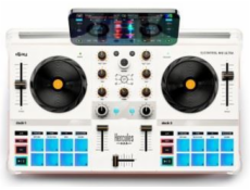 Hercules mixážní pult DJControl Mix Ultra, Bluetooth, vestavěná baterie, bílá (4780942)