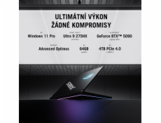 ASUS ROG Strix SCAR 16-Ultra 9 Processor 275HX/64GB/2TB SSD/RTX 5080 16GB/16 /2,5K/miniLED/240Hz/2y PUR/WIn 11 Pro/černá