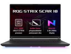 ASUS ROG Strix SCAR 18-Ultra 9 Processor 275HX/32GB/2TB SSD/RTX 5080 16GB/18 /2,5K/miniLED/240Hz/2y PUR/Win 11 Pro/černá