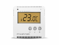 Programovatelný WiFi termostat PT14-NP-P WiFi pro ovládání kotle i elektrického topení s bezpotencionálním kontaktem. Programovatelný WiFi termostat PT14-NP-P WiFi pro ovládání kotle i elektrického topení s bezpotencionálním kontaktem.
