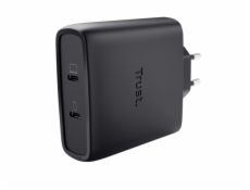 TRUST MAXO 100W 2P USB-C GAN CHARGER BLK