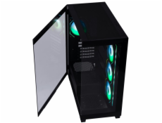 BitFenix skříň CETO / ATX / 4x 120mm ARGB fan / 2x USB 3.0 / USB-C / tvrzené sklo / černá