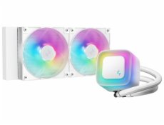 DEEPCOOL vodní chladič LE240 V2/ 2x120 PWM ARGB fan / displej / bílý