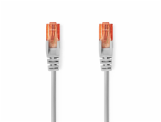 Nedis CCGL85230GY50 -  Síťový Kabel CAT6 | RJ45 Zástrčka | RJ45 Zástrčka | U/UTP | 5.00 m | Kulatý | PVC | Šedá | Label