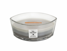 Svíčka Trilogy WoodWick, Hřejivé dřevo, 453.6 g