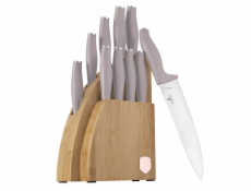 Sada nožů se stojanem BAMBOO 10 ks Taupe Collection BH-3122