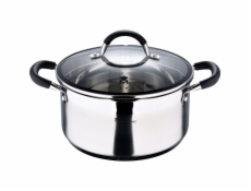 Hrnec s poklicí nerez FOODIES 24 cm 5 litrů BGMP-1502-BK