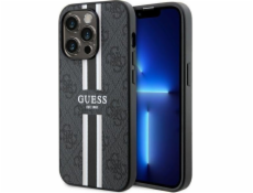 Guess Pouzdro Guess GUHMP14XP4RPSK Apple iPhone 14 Pro Max černé/černé pevné pouzdro 4G s potiskem pruhů MagSafe