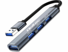 Qoltec Adaptér HUB USB 3.0 4v1 | USB 3.0 | 3x USB 2.0