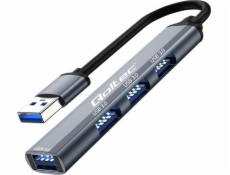 Qoltec Adaptér HUB USB 3.0 4v1 | 4x USB 3.0