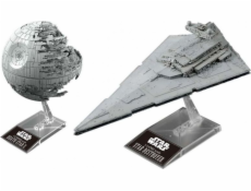 Revell Modelové stavebnice Star Wars Hvězda smrti a Impérium v měřítku 1/14500