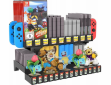 JYS Organizér / Herní stojan pro GAME BOY / SNES / N64 / NES / FC / SFC / HVC-MR / NDS3 / 3DS a konzole pro Nintendo Switch / Switch OLED / NS198