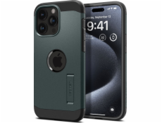 Spigen Tough Armor MagSafe, krycí sklo, zelená - iPhone 15 Pro