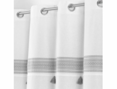 Douceur d`Interieur Interiérový design ZÁVĚS AMAYA - BÍLÁ / ŠEDÁ 140x240
