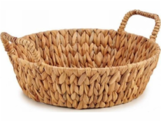 Gift Decor Dárková dekorace na stůl Kovový vodní hyacint s rukojeťmi Přírodní (35,5 x 16,5 x 39 cm)