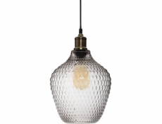Atmosphera Závěsná lampa závěsná lampa Omaha, kouřové sklo