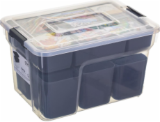 5five Plastová nádoba s víkem Organizér Box