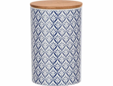 Wenko Úložná krabička Lorca1450 ml přírodní/bílá/modrá keramika