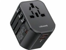 Usams Nabíječka Usams T59 síťová nabíječka cestovní adaptér US/AU/EU/UK 20W 4v1 2xUSB+1xUSB-C Usams Nabíječka Usams T59 síťová nabíječka cestovní adaptér US/AU/EU/UK 20W 4v1 2xUSB+1xUSB-C