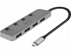 Lindy USB HUB Lindy USB Hub USB 3.0 4portový s ON/OFF