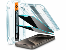 Spigen Spigen Glass tR EZ Fit (Privacy) 2 ks, průhledné - iPhone 15 Pro Max