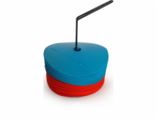 YakimaSport ploché značkovače (značkovací podložky) - sada 24 kusů modré a červené